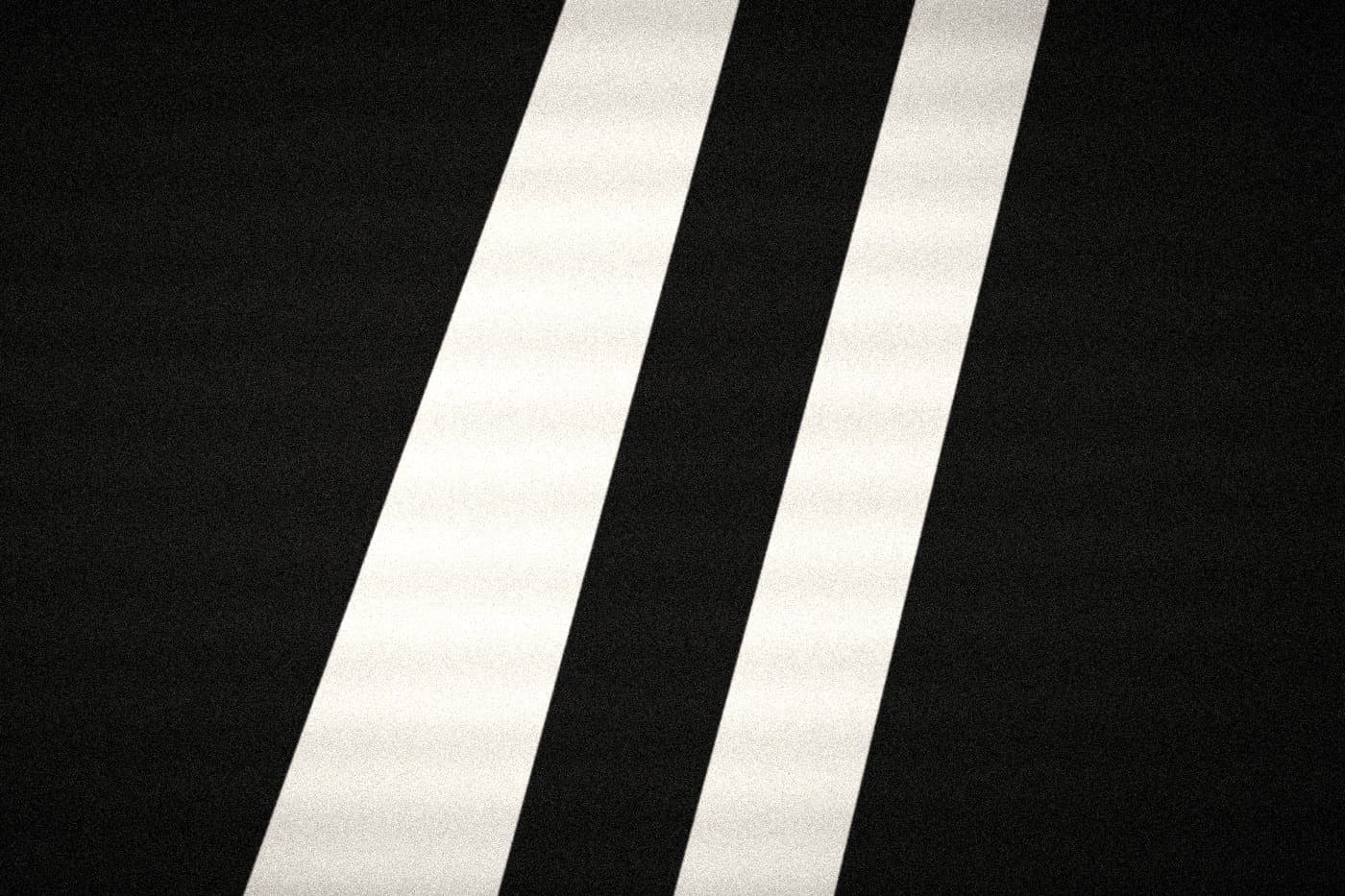 The same stripes after Mono Noir: deep black and bright white with strong contrast